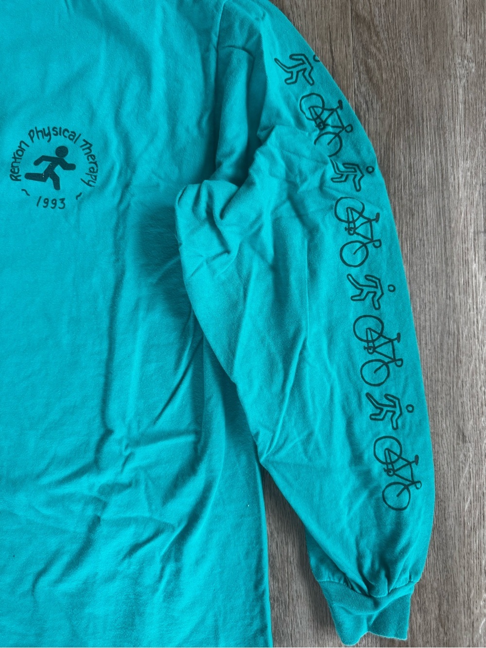 Vintage 1993 Renton Physical Therapy Washington T-Shirt - size XL Single Stitch - Picture 3 of 7
